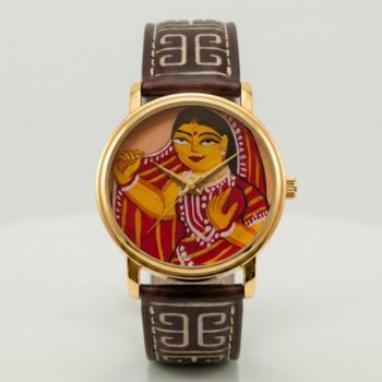 ROMONI | Hand Painted Bengali Ginni Watch by Narion Watch with Narion’s Signature Strap