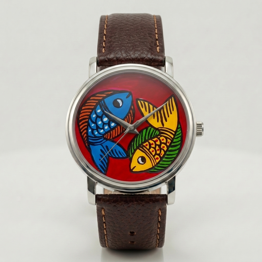 meen hand painted watch by nobopatrika
